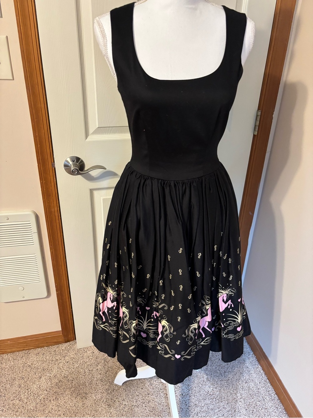 Pinup Couture Black and Pink Dress